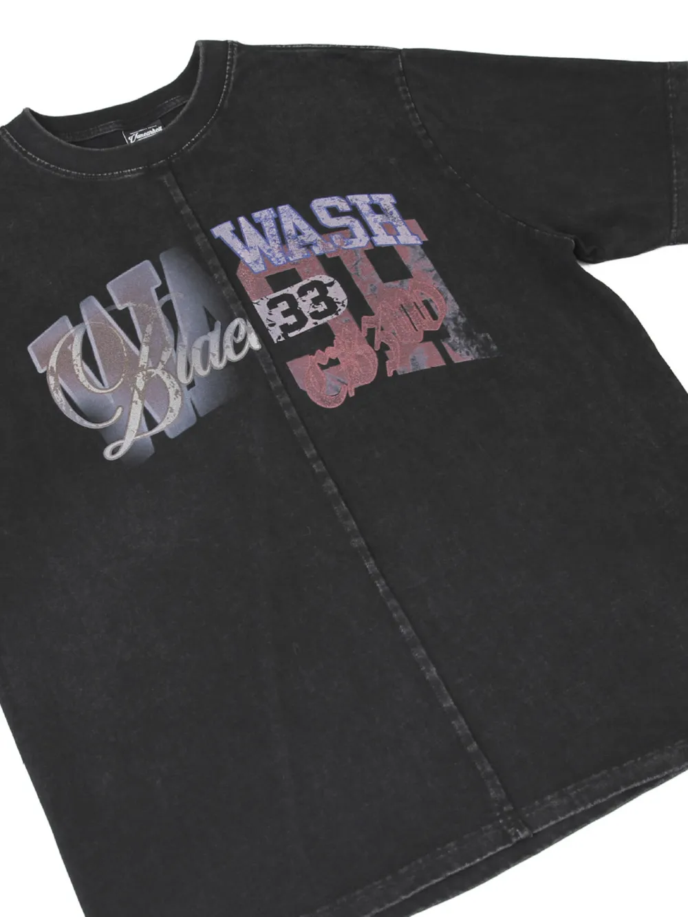 Men's Vintage Washed Letter Graphic T-Shirt, image 8