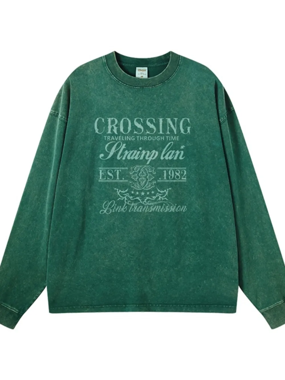 Men's Graphic Round Neck Long Sleeve T-Shirt, image 6
