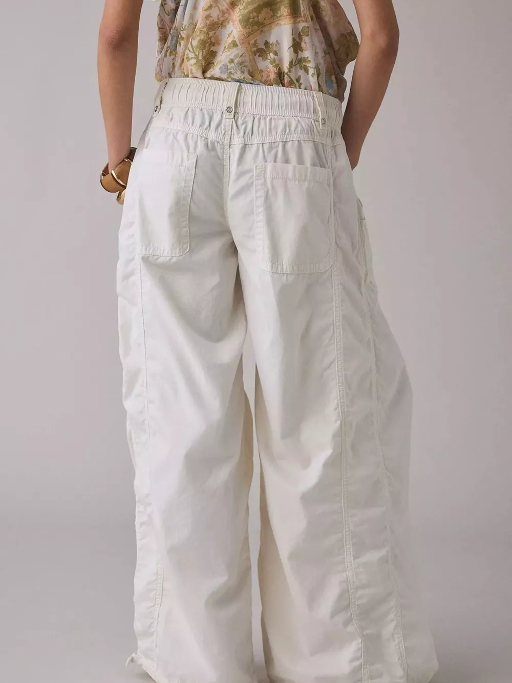 High-Waisted Cargo Wide-Leg Pants, image 7