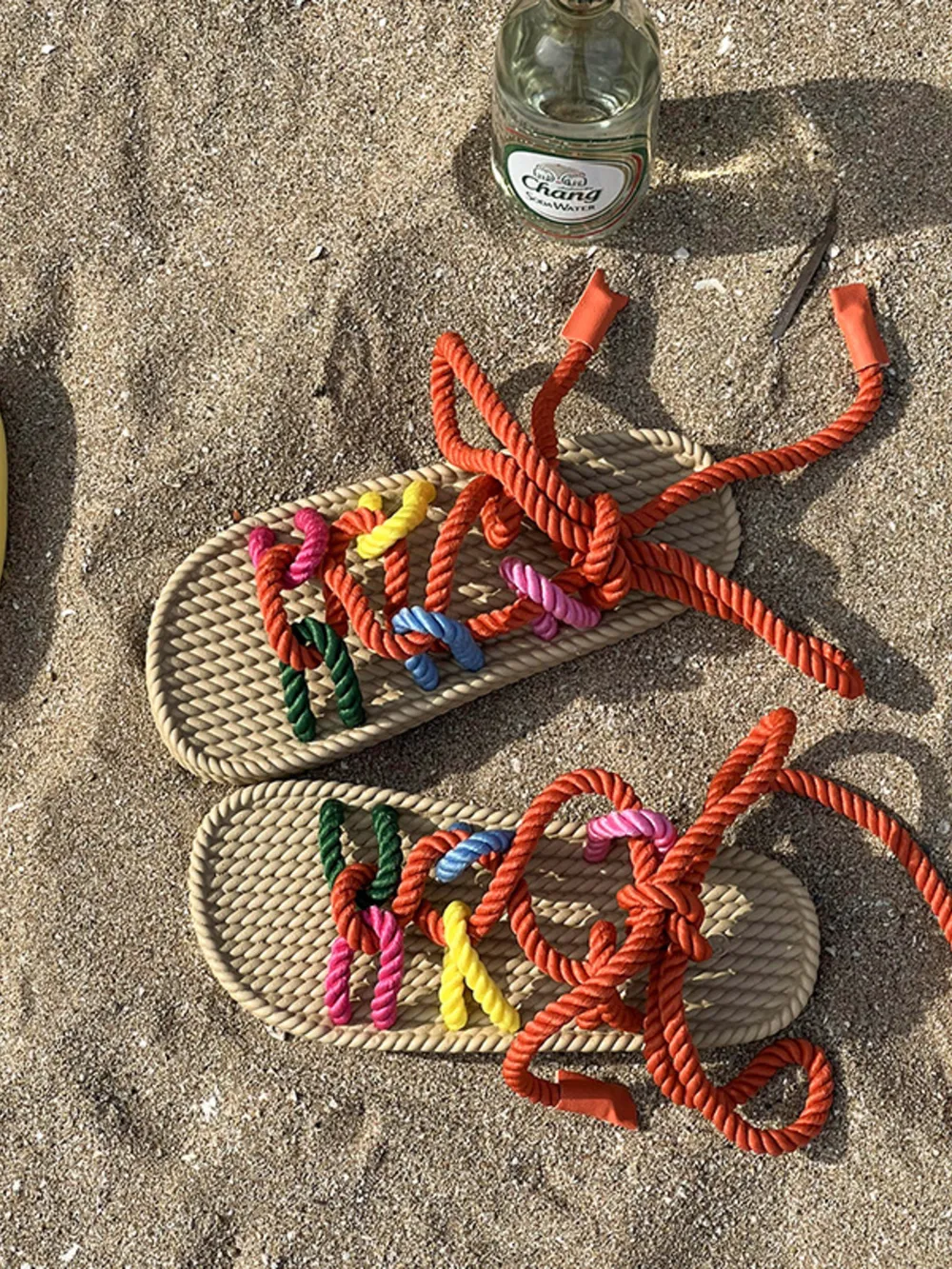 Colorful Rope Woven Sandals, image 4