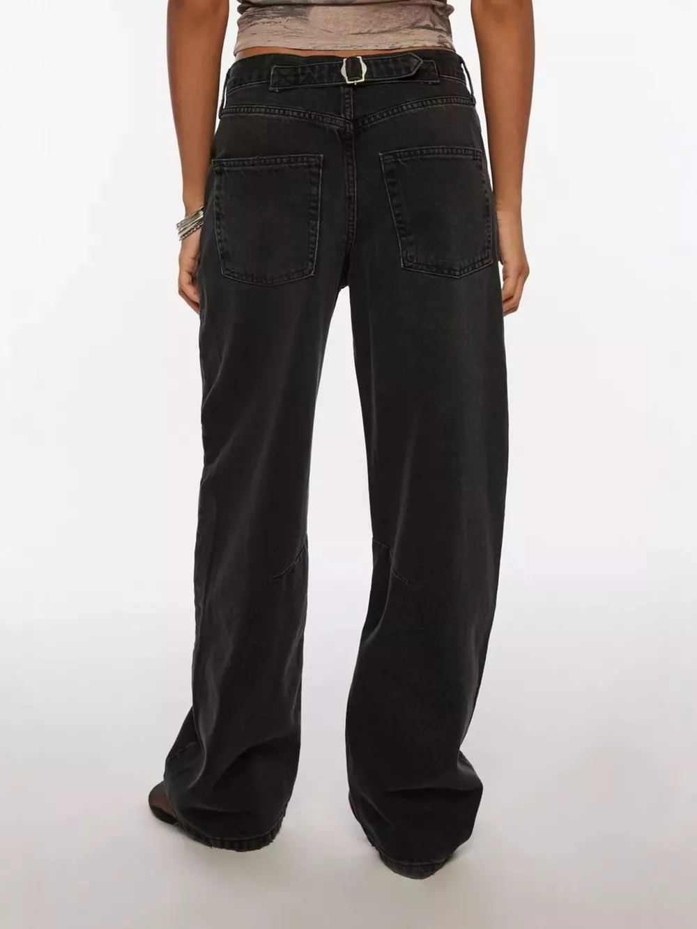 Vintage Wash Wide Leg Jeans, image 3
