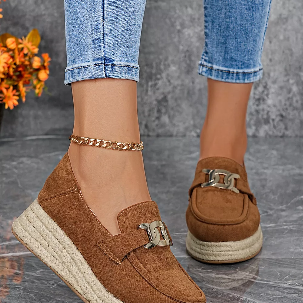 Round Toe Platform Slip-Ons, image 2