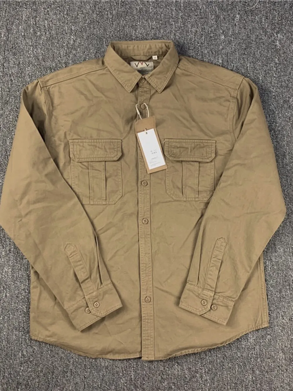 Men's Plus Size Button Up Long Sleeve Shirt, image 4