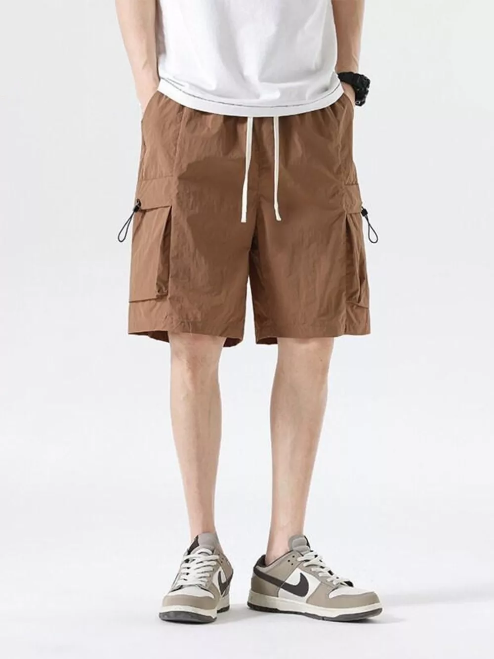 Men's Drawstring Cargo Shorts, image 6