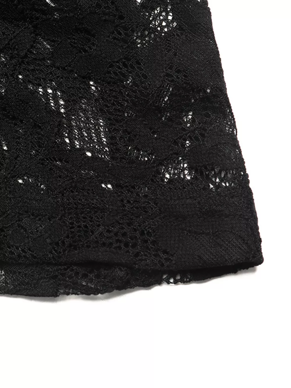 Elegant Lace Long Sleeve Mini Dress, image 8