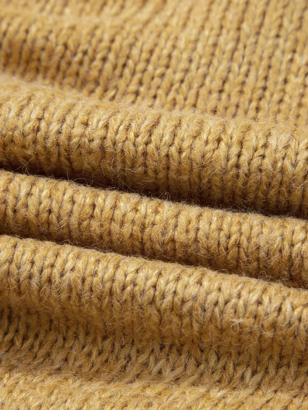 Lantern Sleeve Scallop V Neck Buttoned Front Cardigan, image 3