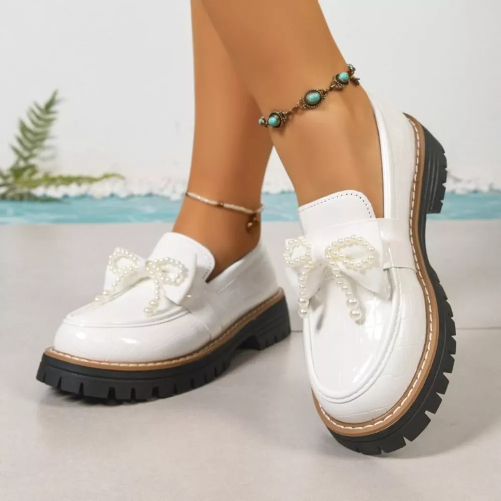 Round Toe Platform Loaferss, image 9
