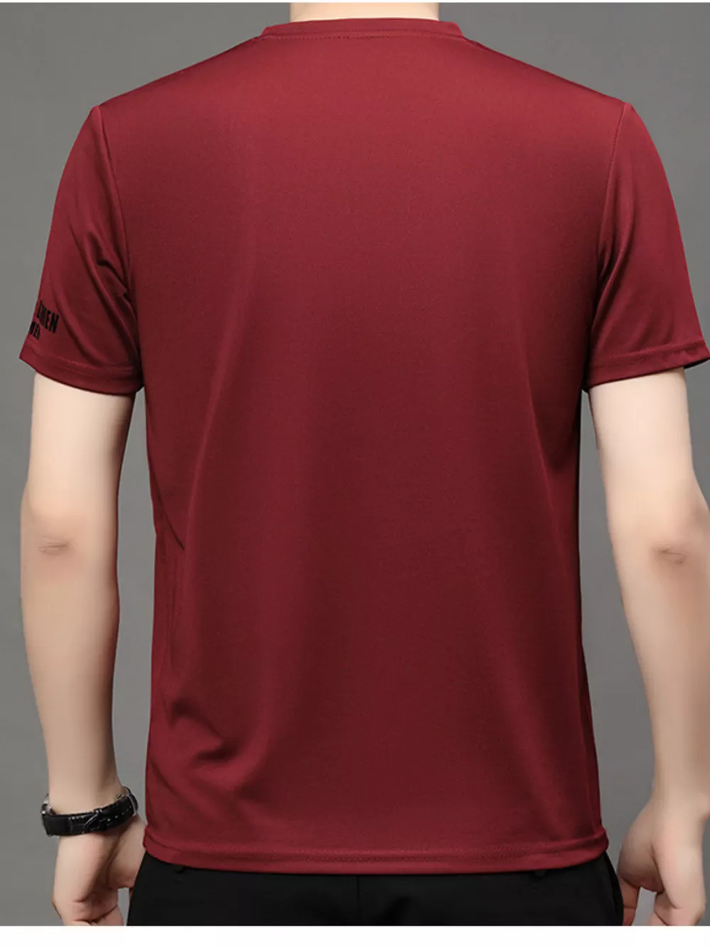 Men's Plus Size Round Neck Short Sleeve T-Shirt, image 9