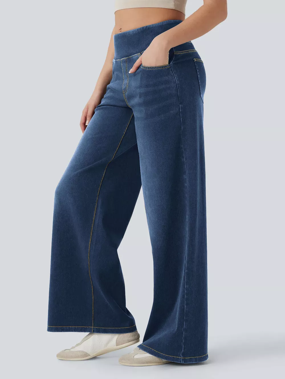 High-Waisted Wide Leg Jeans, image 12