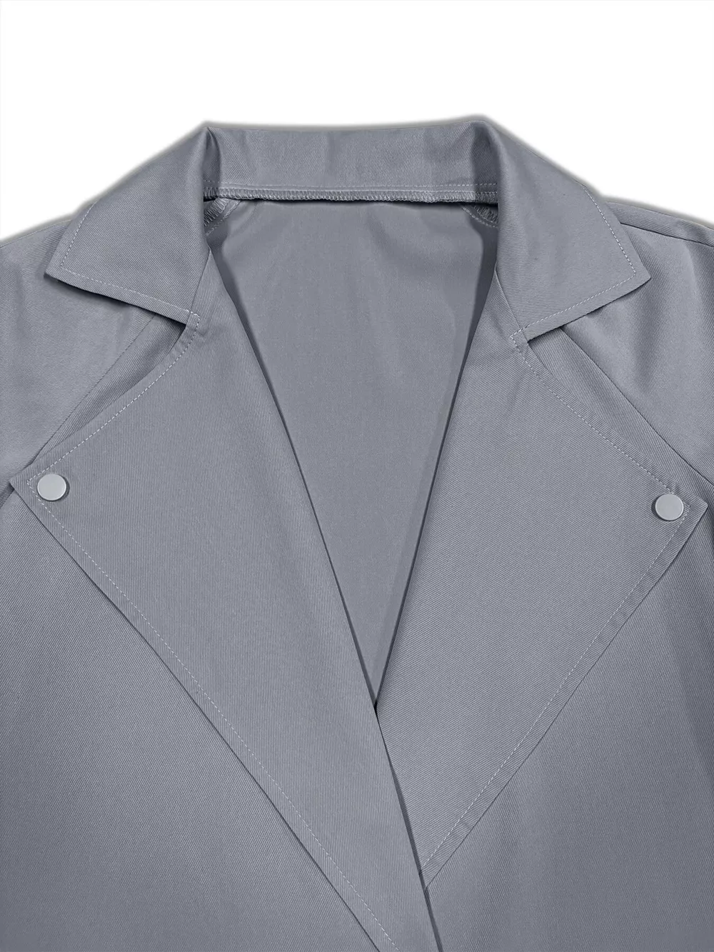 Lapel Collar Longline Trench Coat, image 7