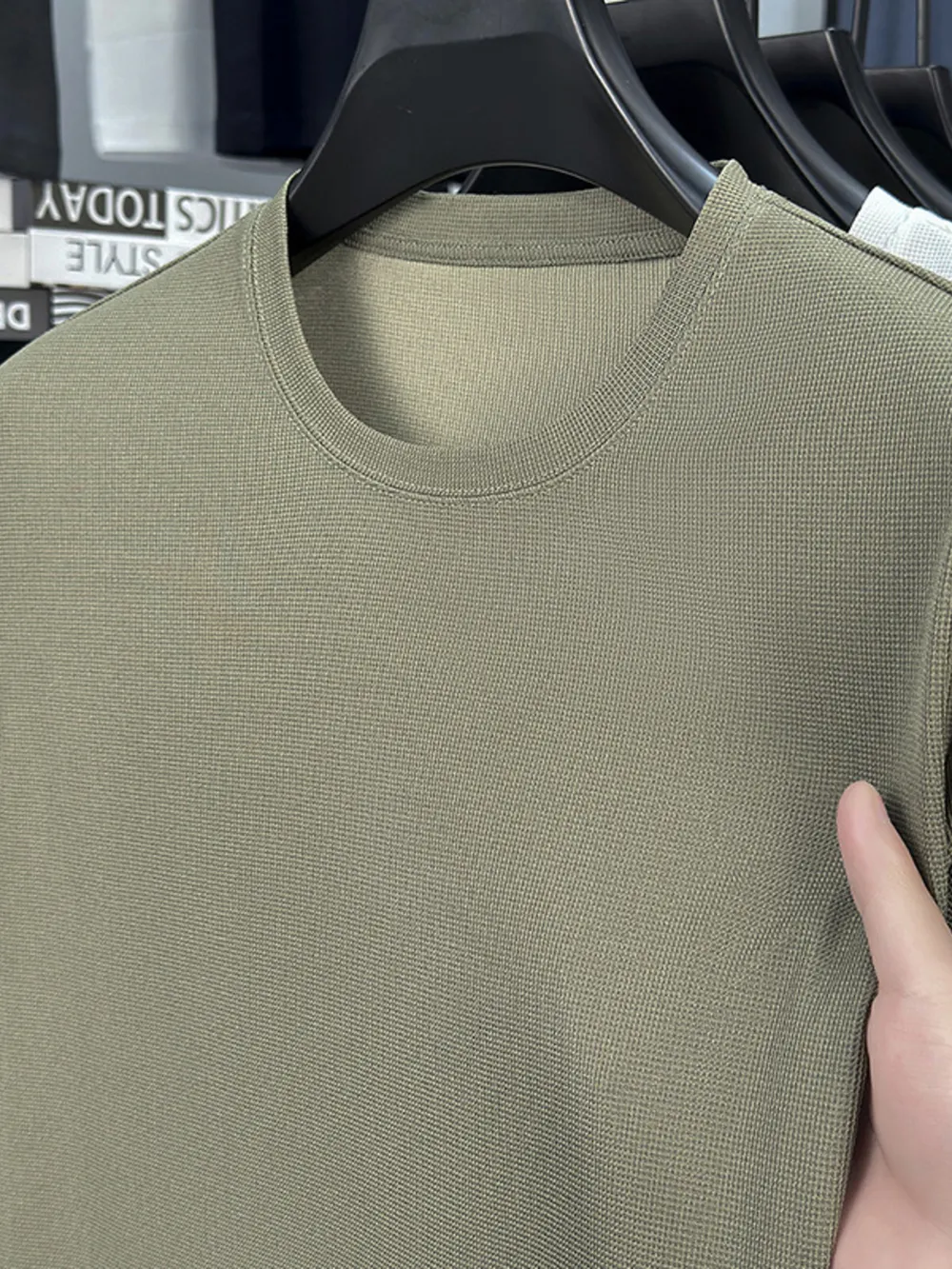 Men's Plus Size Round Neck Short Sleeve T-Shirt, image 6