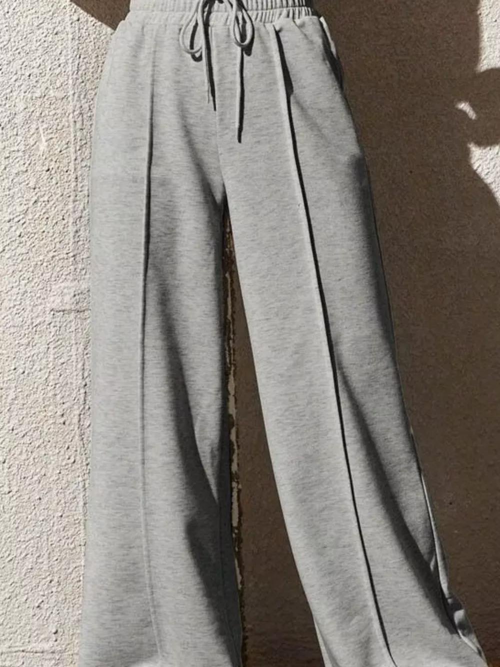 Wide Leg Drawstring Waist Pants, image 4