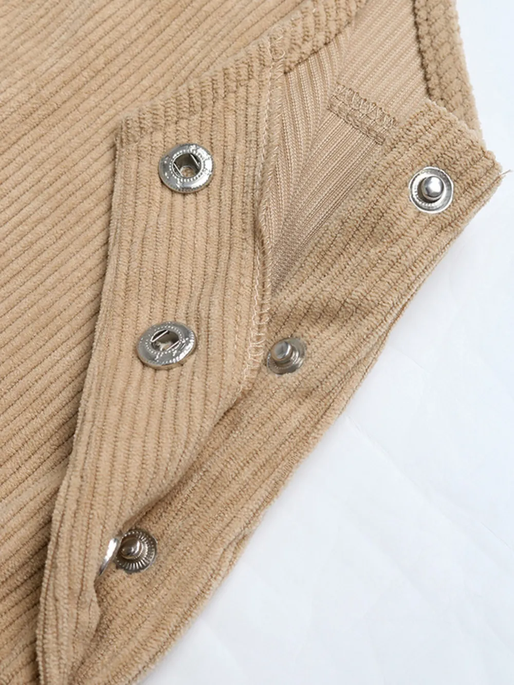 Corduroy Overall Dress with Pocket, image 2