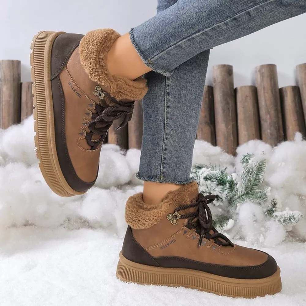 Lace Up Platform Ankle Boots, image 3