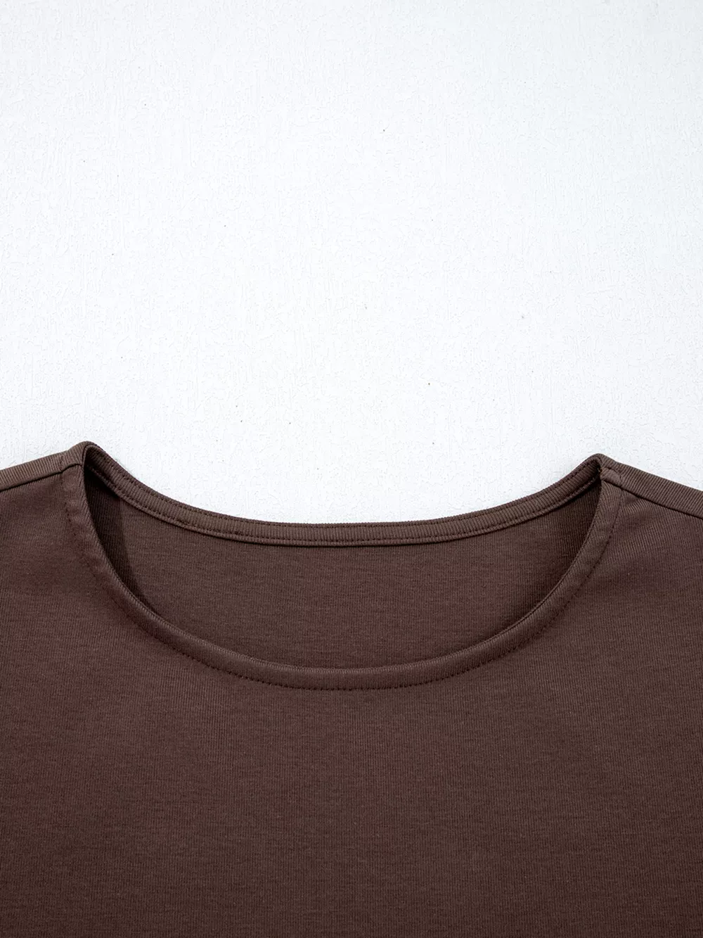 Short Sleeve Knit Top Patchwork Pleated Dress, image 6