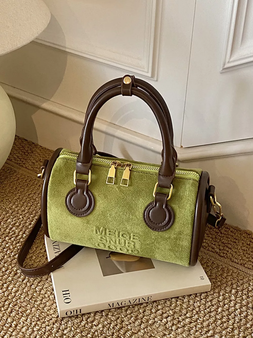 Barrel Crossbody Bag with Top Handle, image 5