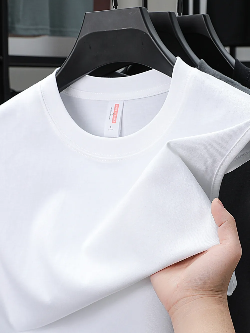 Men's Plus Size Round Neck Tank, image 4