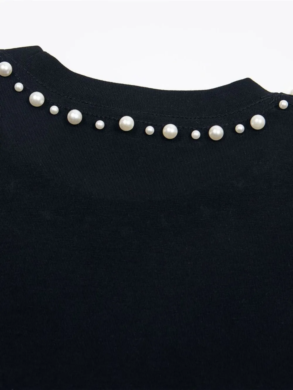 Men's Pearl Detail Round Neck T-Shirt, image 12
