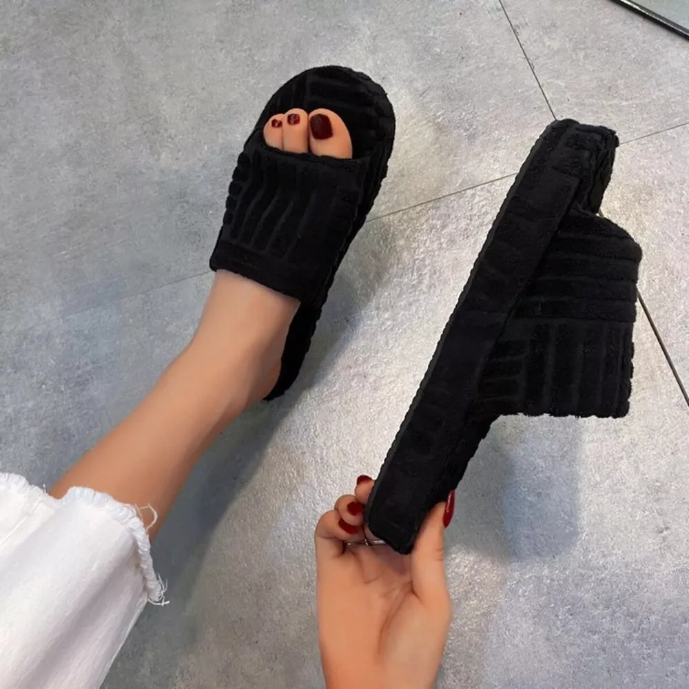 Open Toe Platform Slippers, image 7