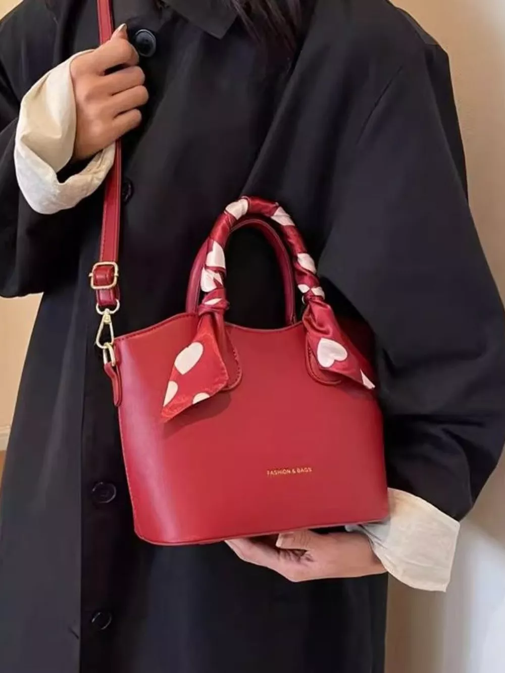Top Handle Bucket Bag