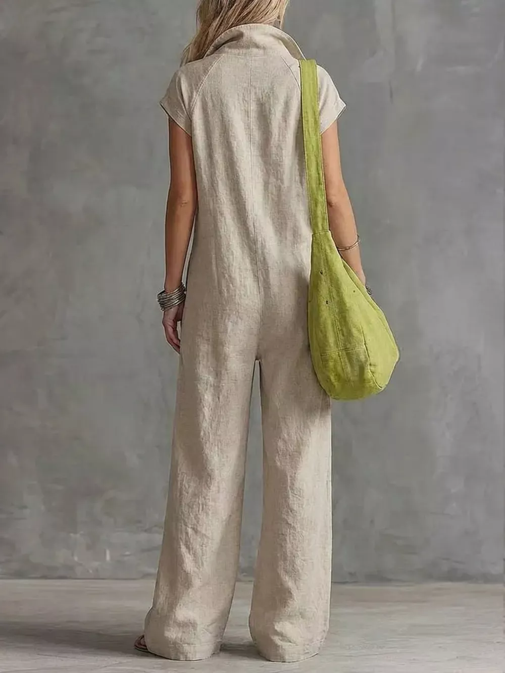 Full Size Zip Front Sleeveless Jumpsuit Plus Size, image 12