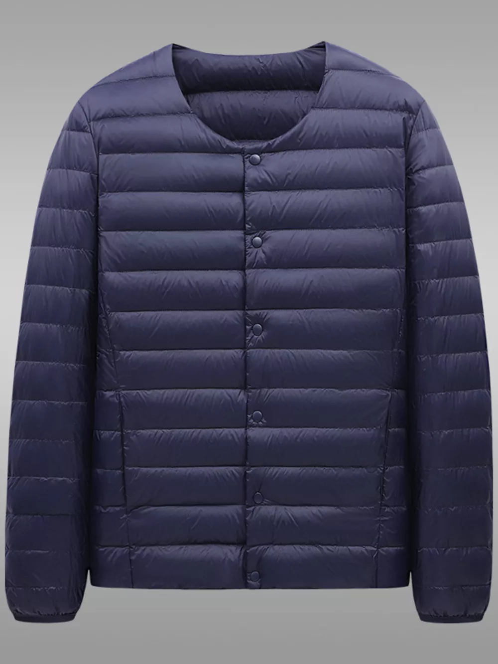 Men's Plus Size Lightweight Snap-Down Jacket, image 5
