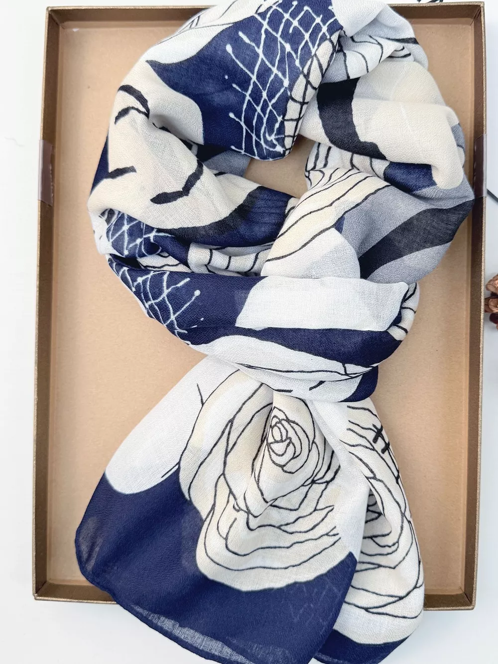 Flower Print Lightweight Scarf, image 6