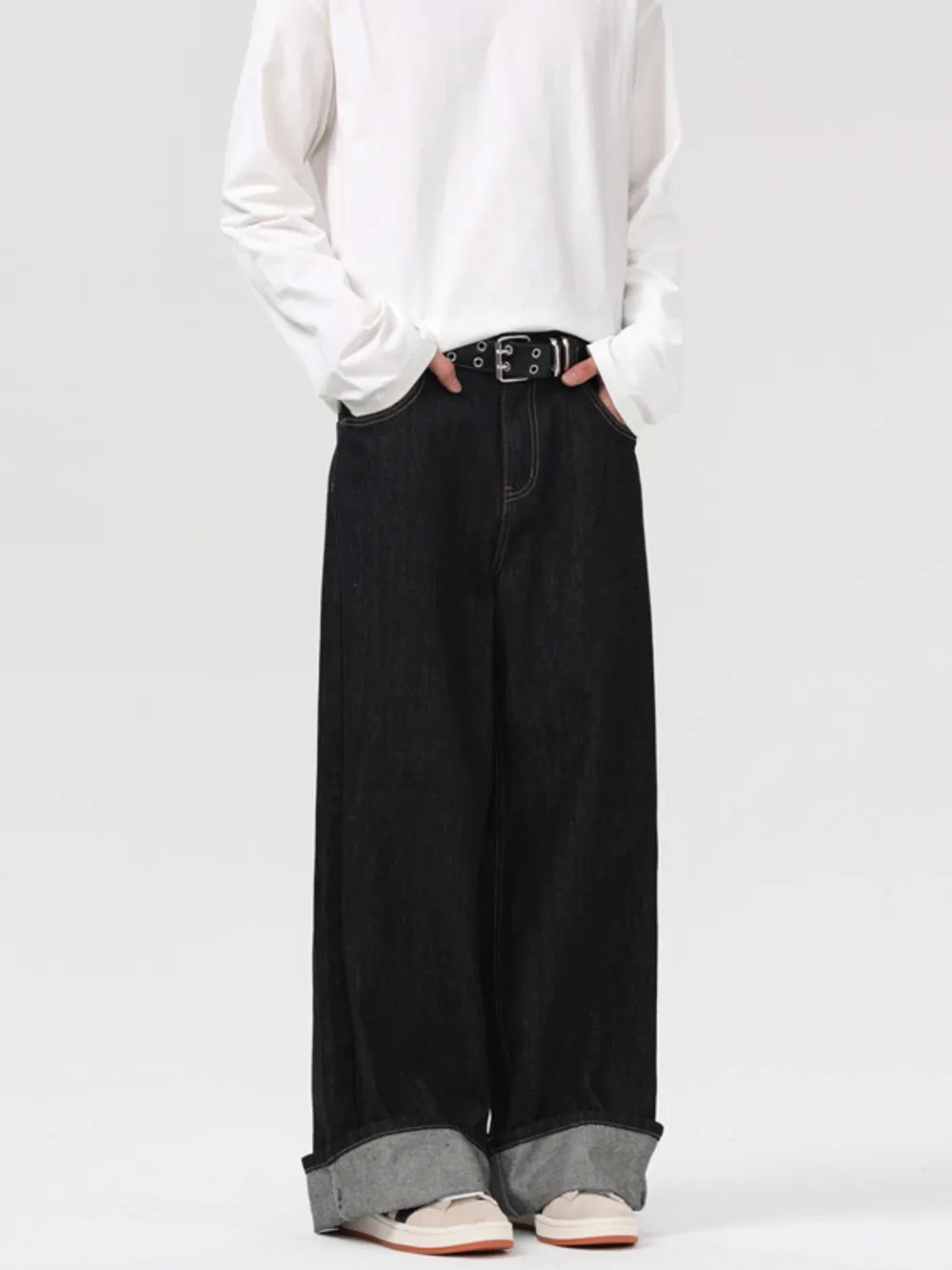 Men's Wide Leg Jeans, image 2