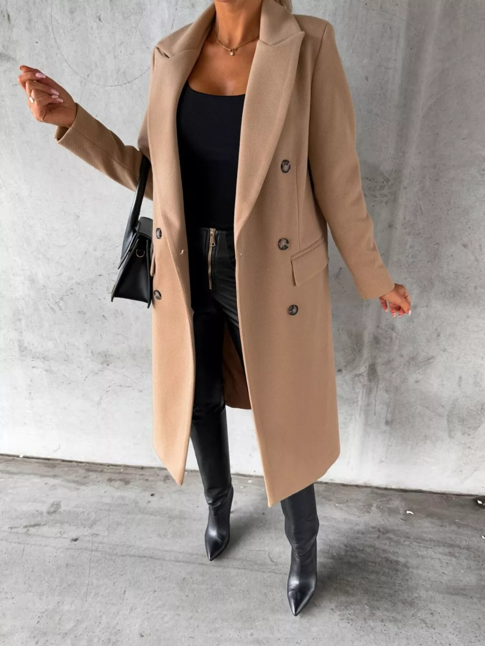 Double-Breasted Longline Coat, image 9