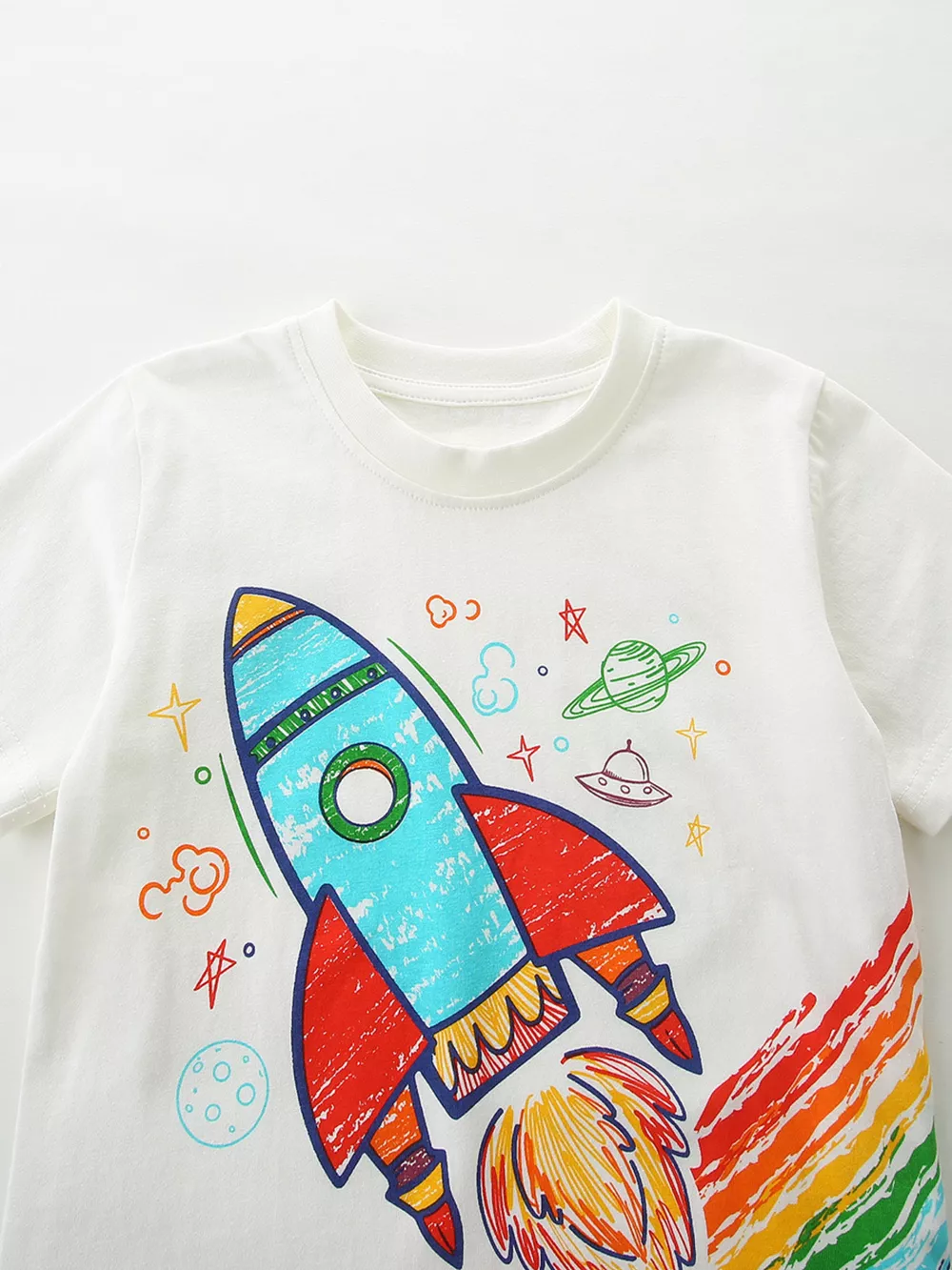 Children's Space Graphic T-Shirt 3 Piece Set, image 3