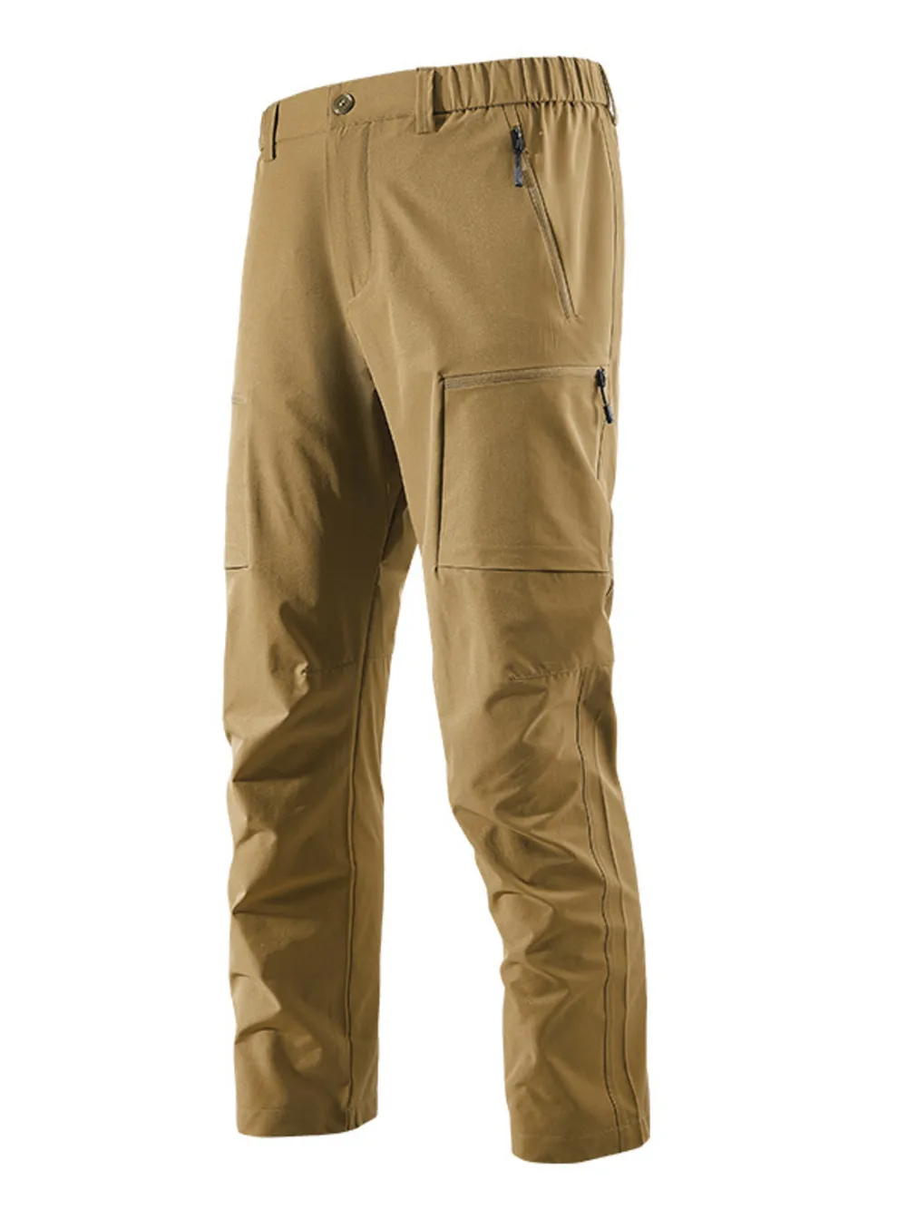 Men's Plus Size Outdoor Cargo Pants with Zipper Pockets, image 3