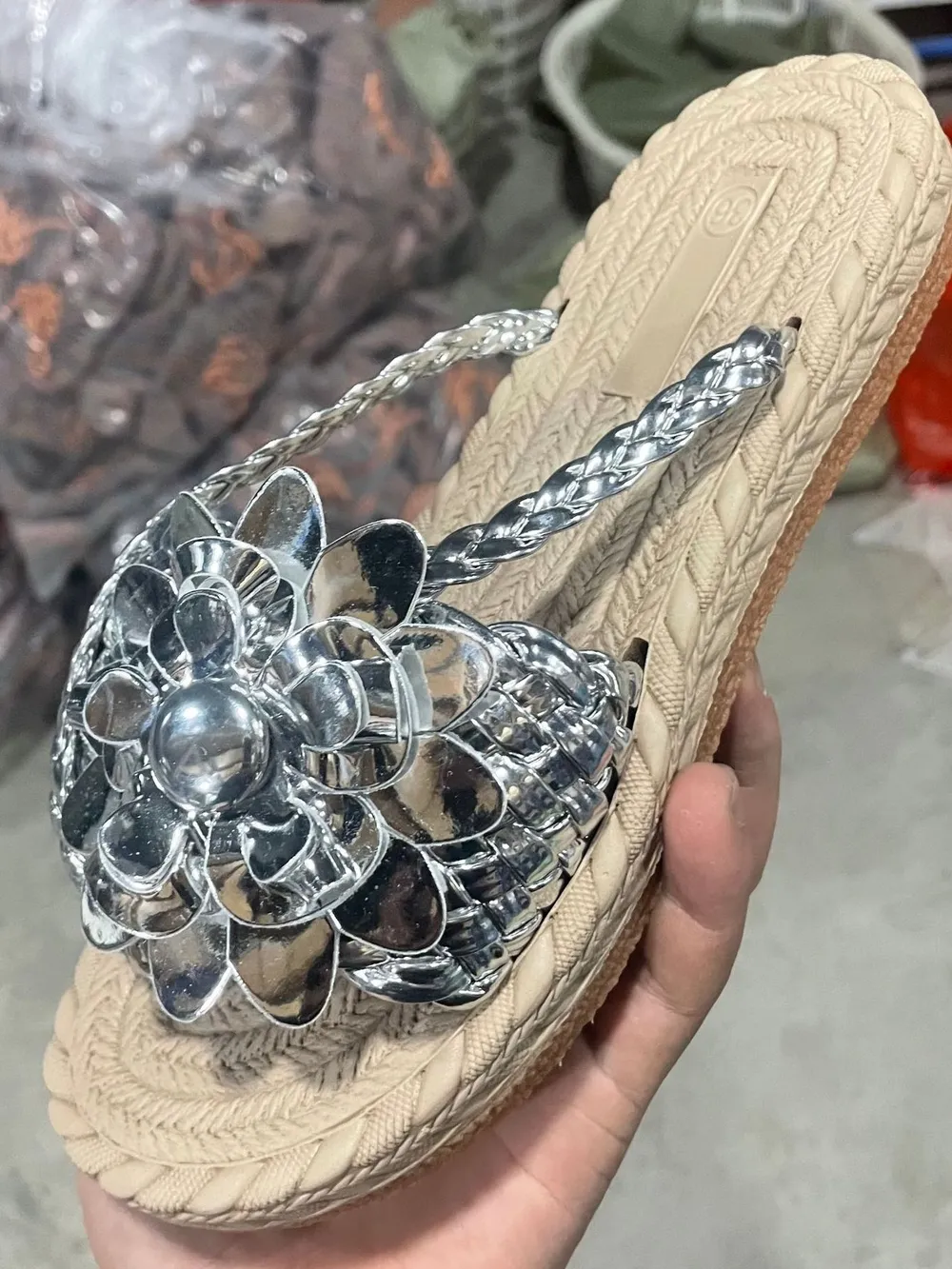 Floral Embellished Comfort Slide Sandals, image 14