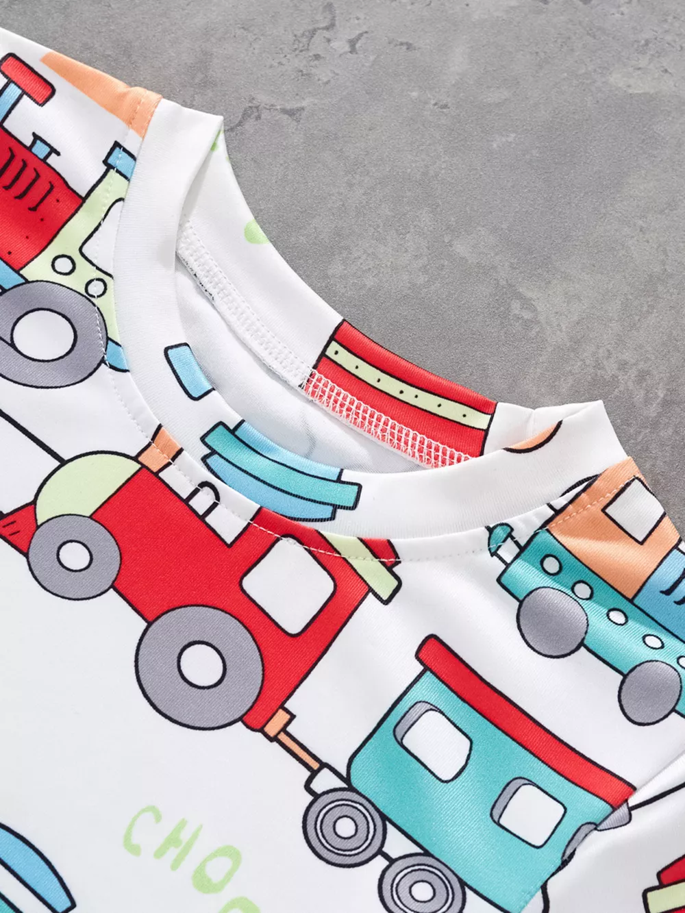 Children's Train Print Short Sleeve T-Shirt, image 2