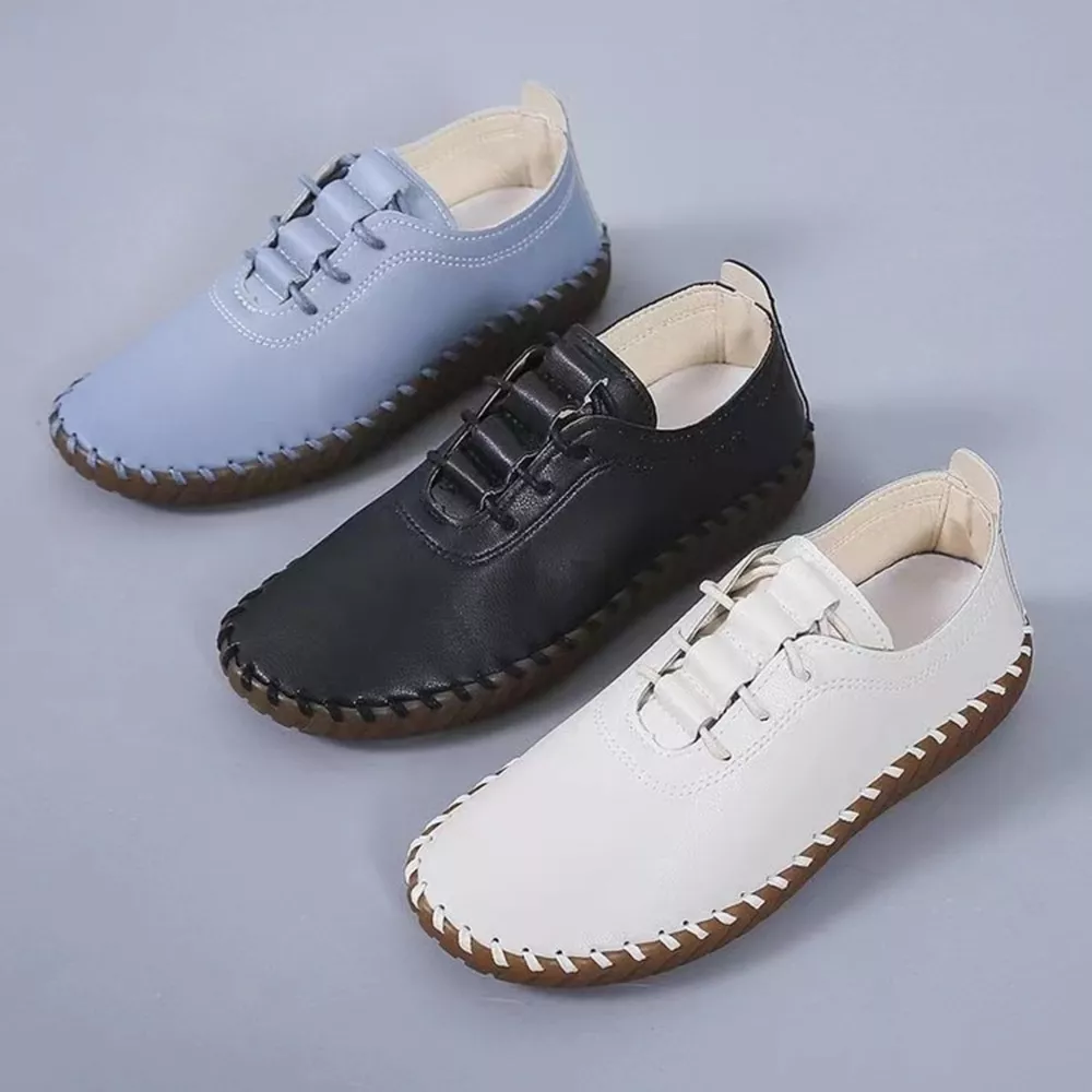 Round Toe Lace Up Sneakers, image 2