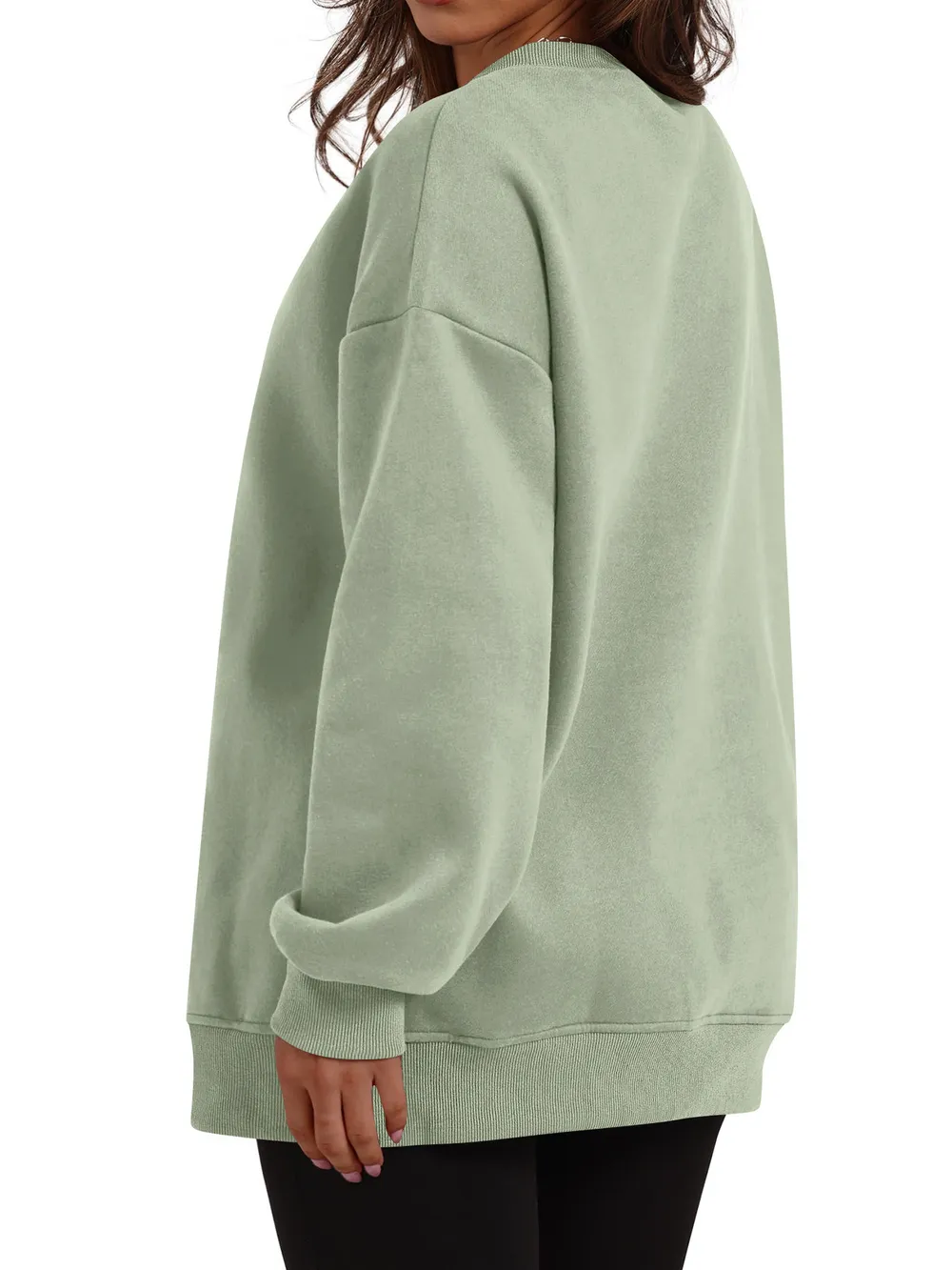 Oversized Long Sleeve Crewneck Sweatshirt, image 4