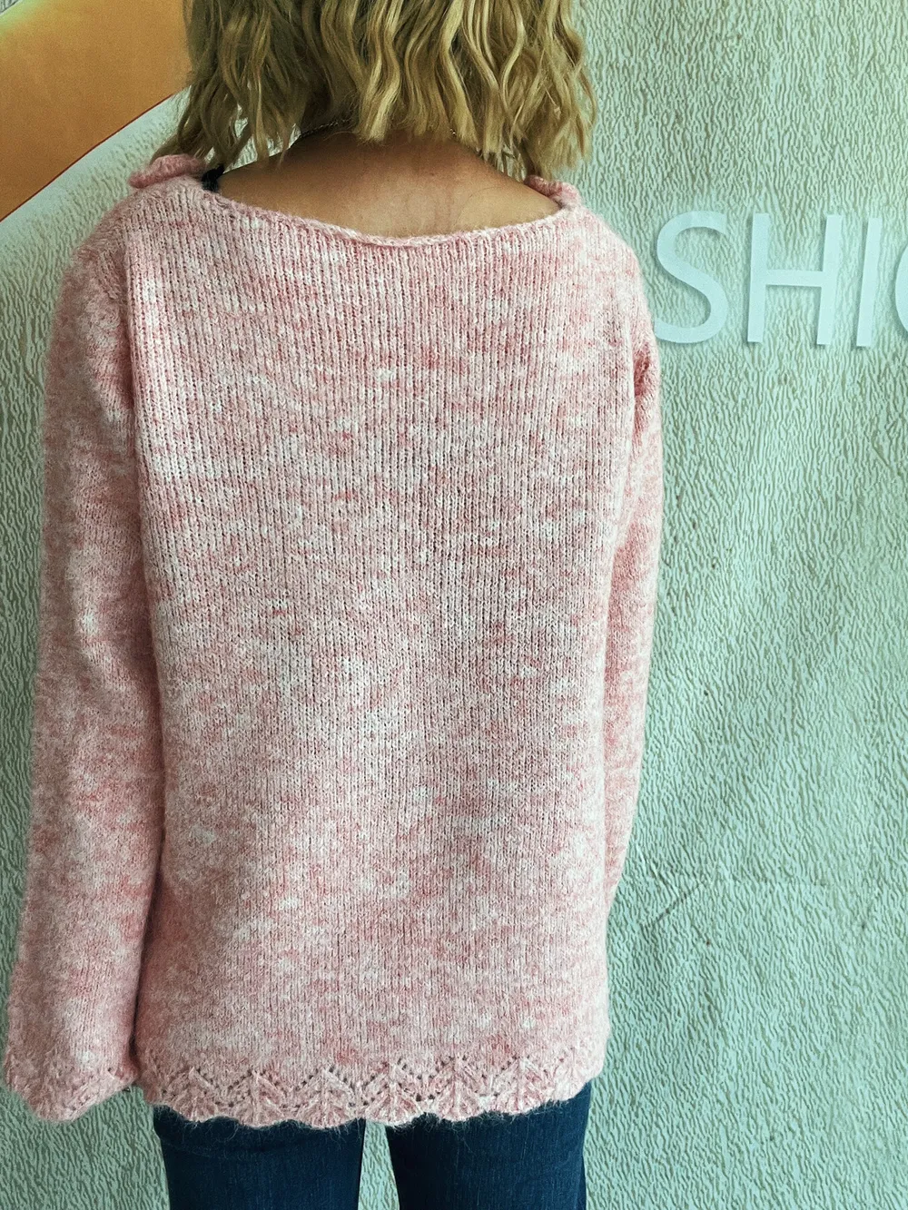 Flower V-Neck Long Sleeve Sweater, image 18