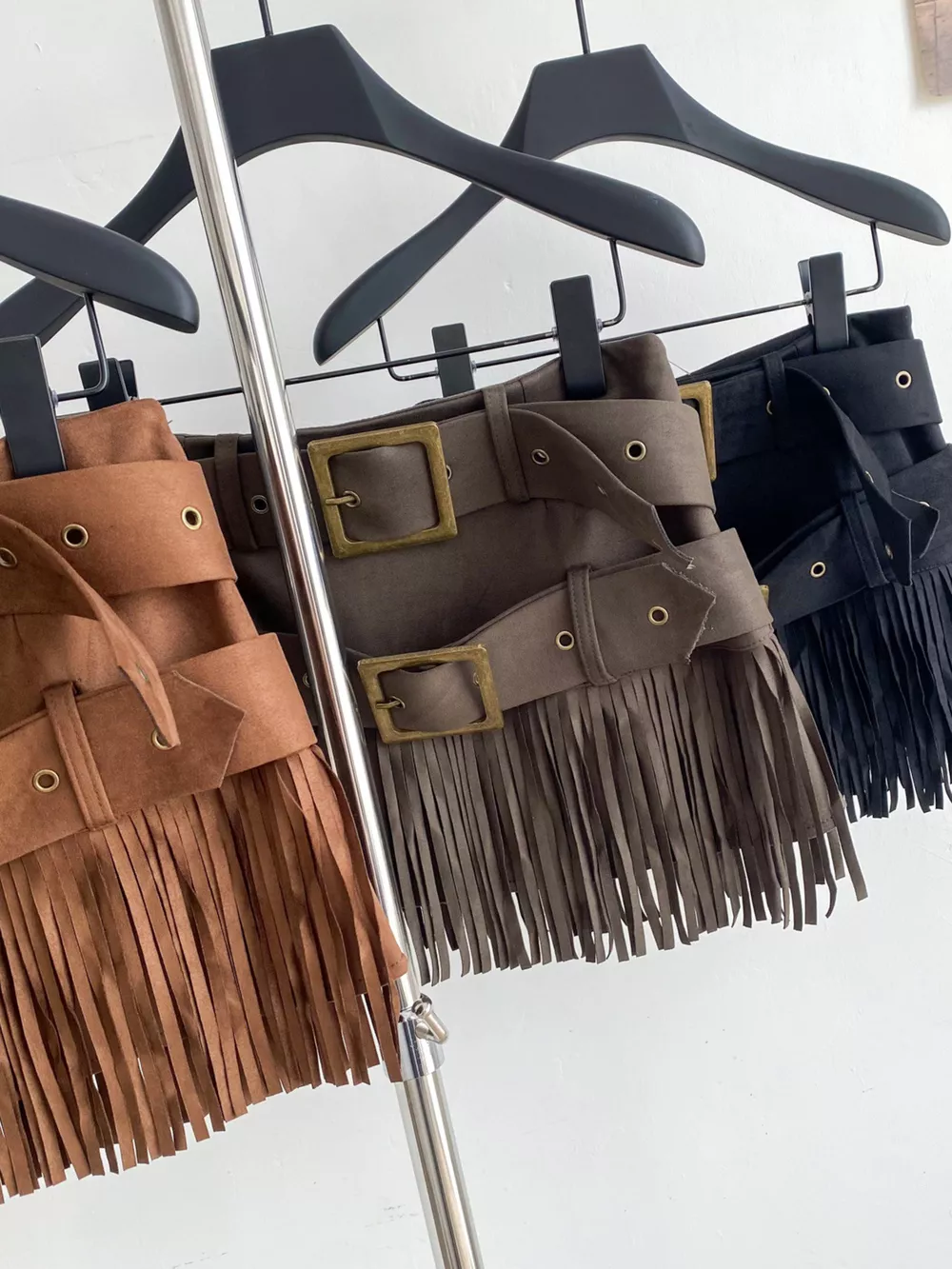 Fringe Belted Mini Skirt, image 10