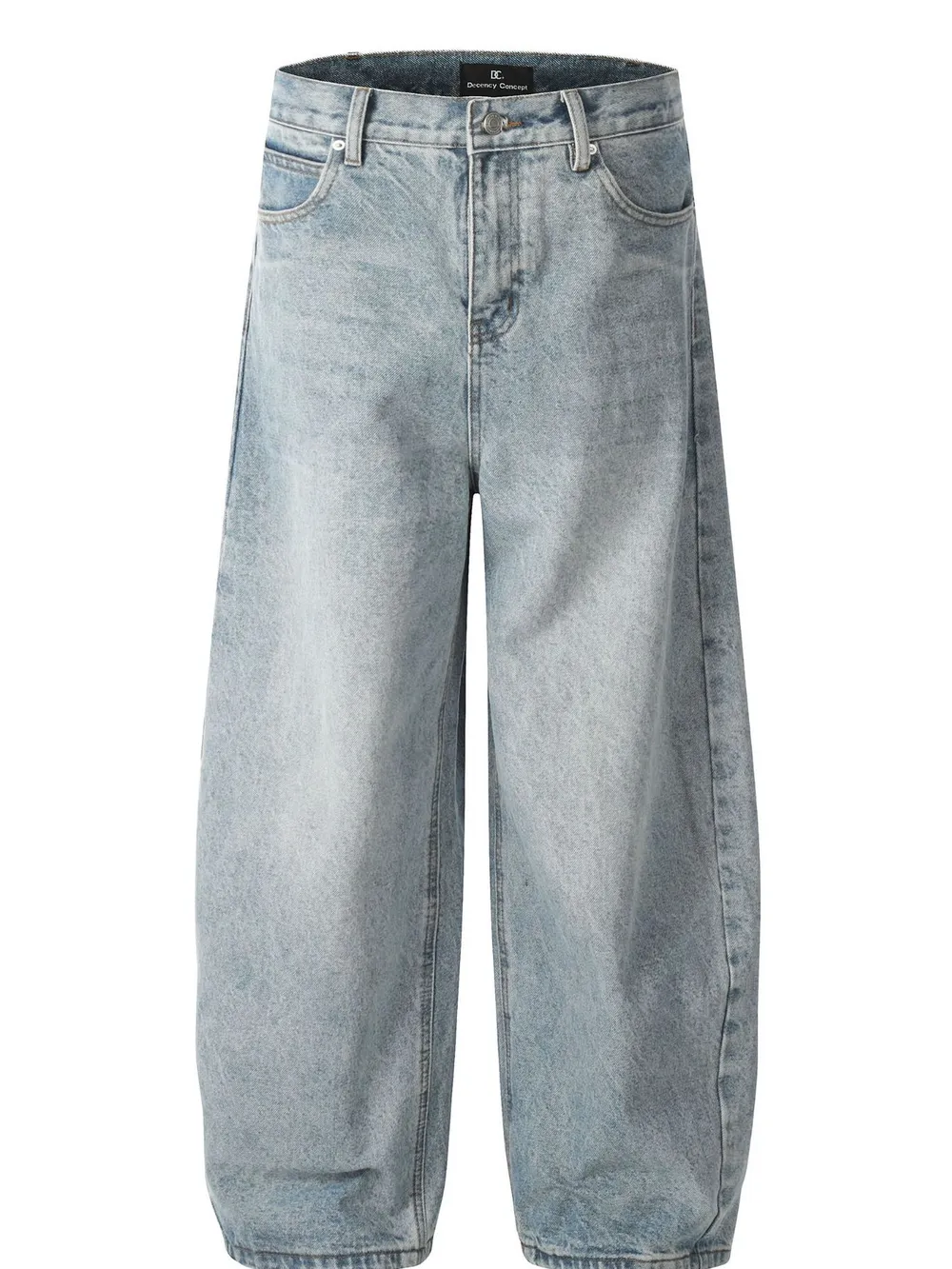 Men's Washed Relaxed Fit Baggy Jeans