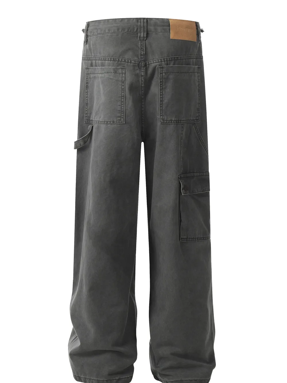 Men's Cargo Wide-Leg Jeans, image 3
