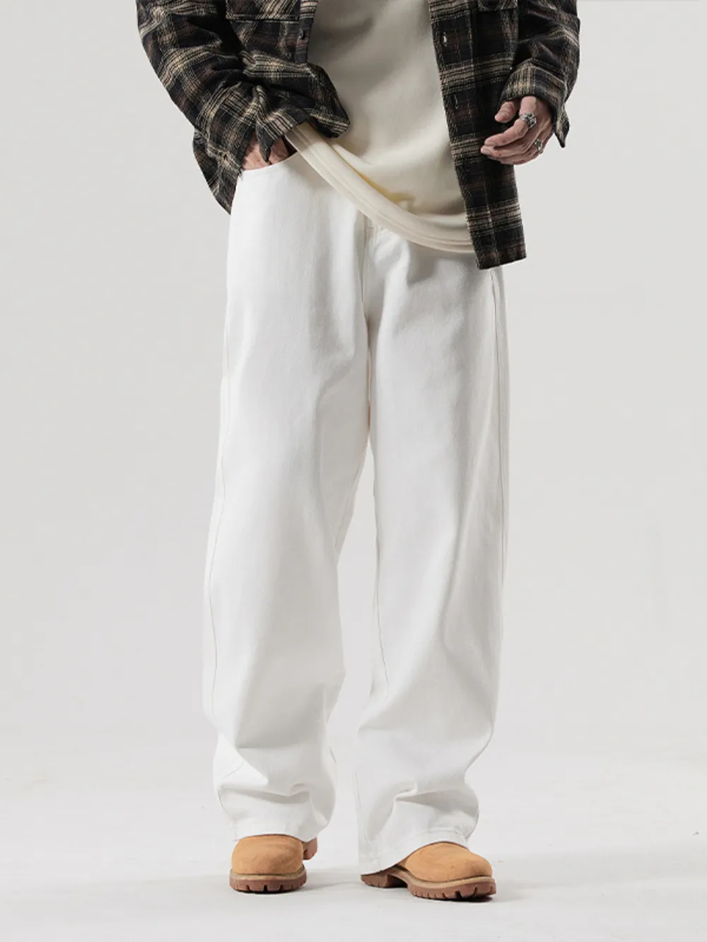 Men's Full Size Wide Leg Jeans Plus Size