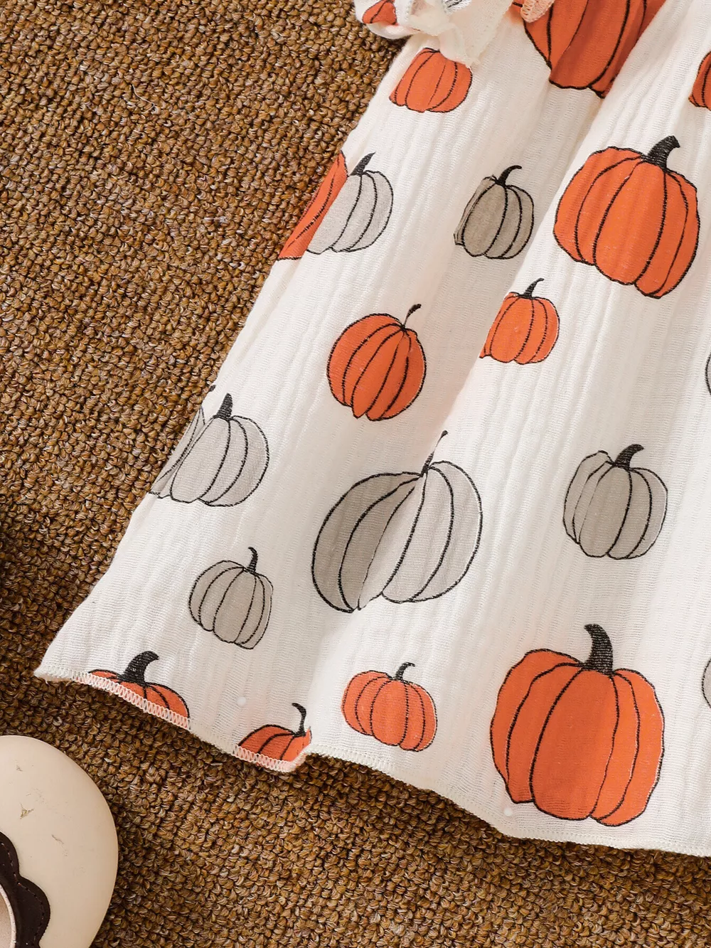 Children's Smocked Halloween Print Dress, image 10