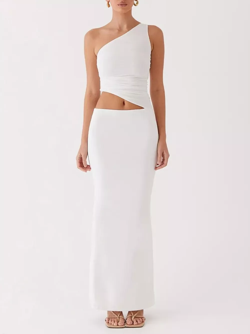 Full Size One-Shoulder Top and Maxi Skirt Set Plus Size, image 18