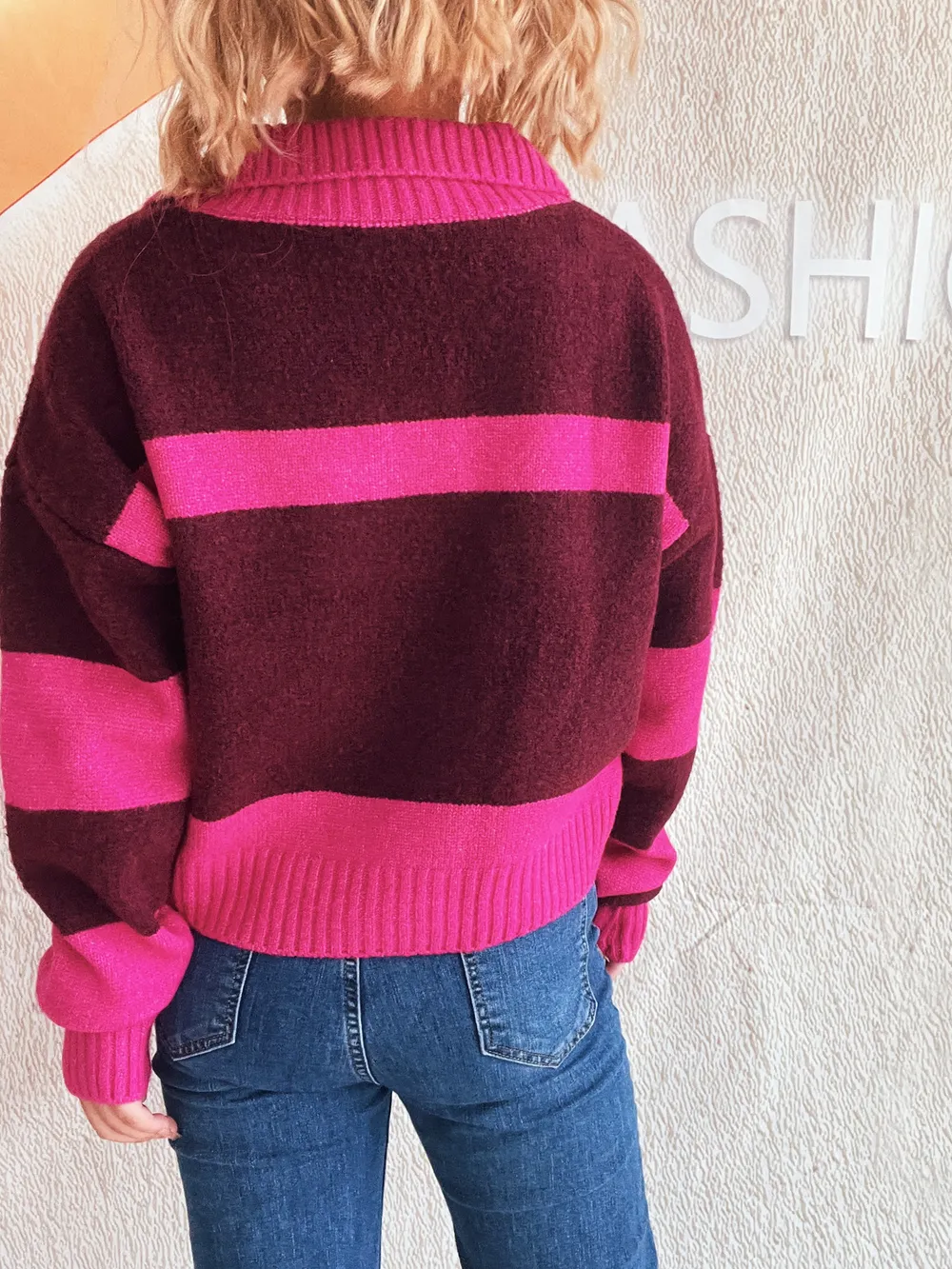 Color Block Long Sleeve Sweater, image 16