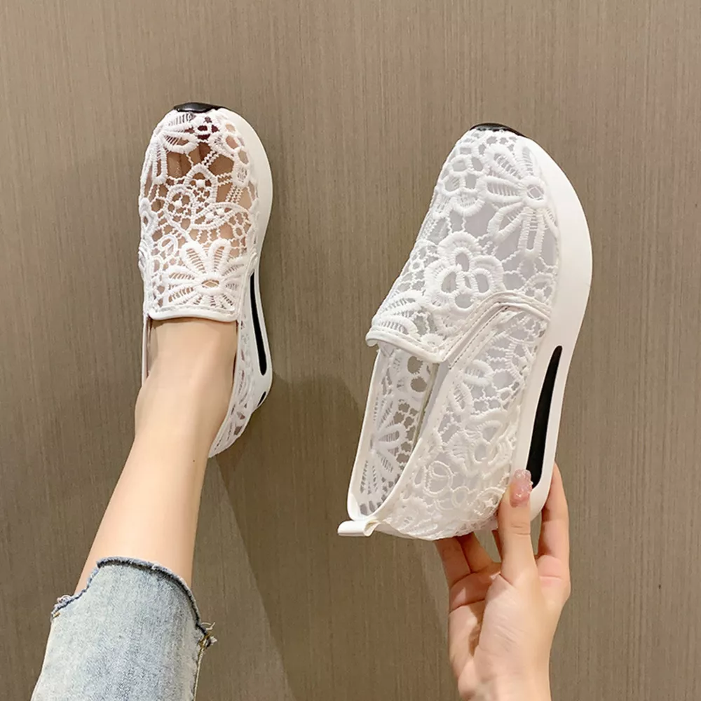 Lace Breathable Platform Slip-On, image 8