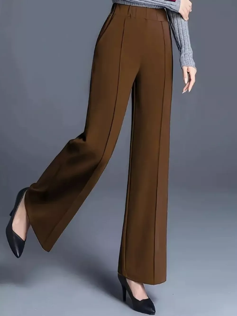 Wide Leg High Waist Pants, image 3