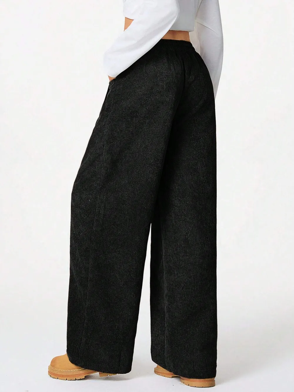 Drawstring Wide Leg Pants, image 4