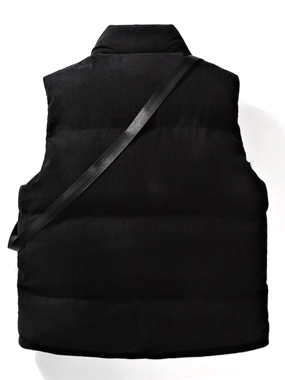 Men's Plus Size Corduroy Padded Vest with Chest Bag 2-Piece Set, image 6