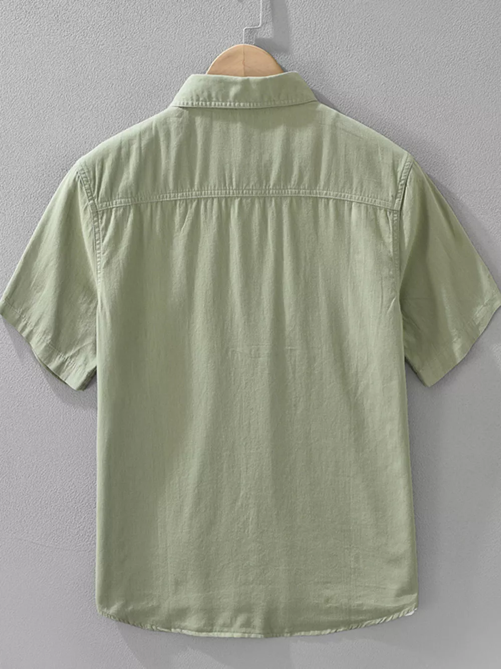 Men's Plus Size Button Up Short Sleeve Shirt, image 2