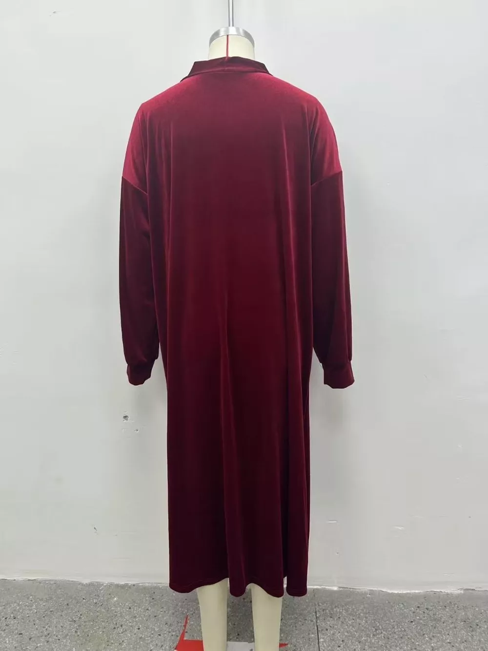 Plus Size Velvet Open-Front Longline Cardigan, image 12