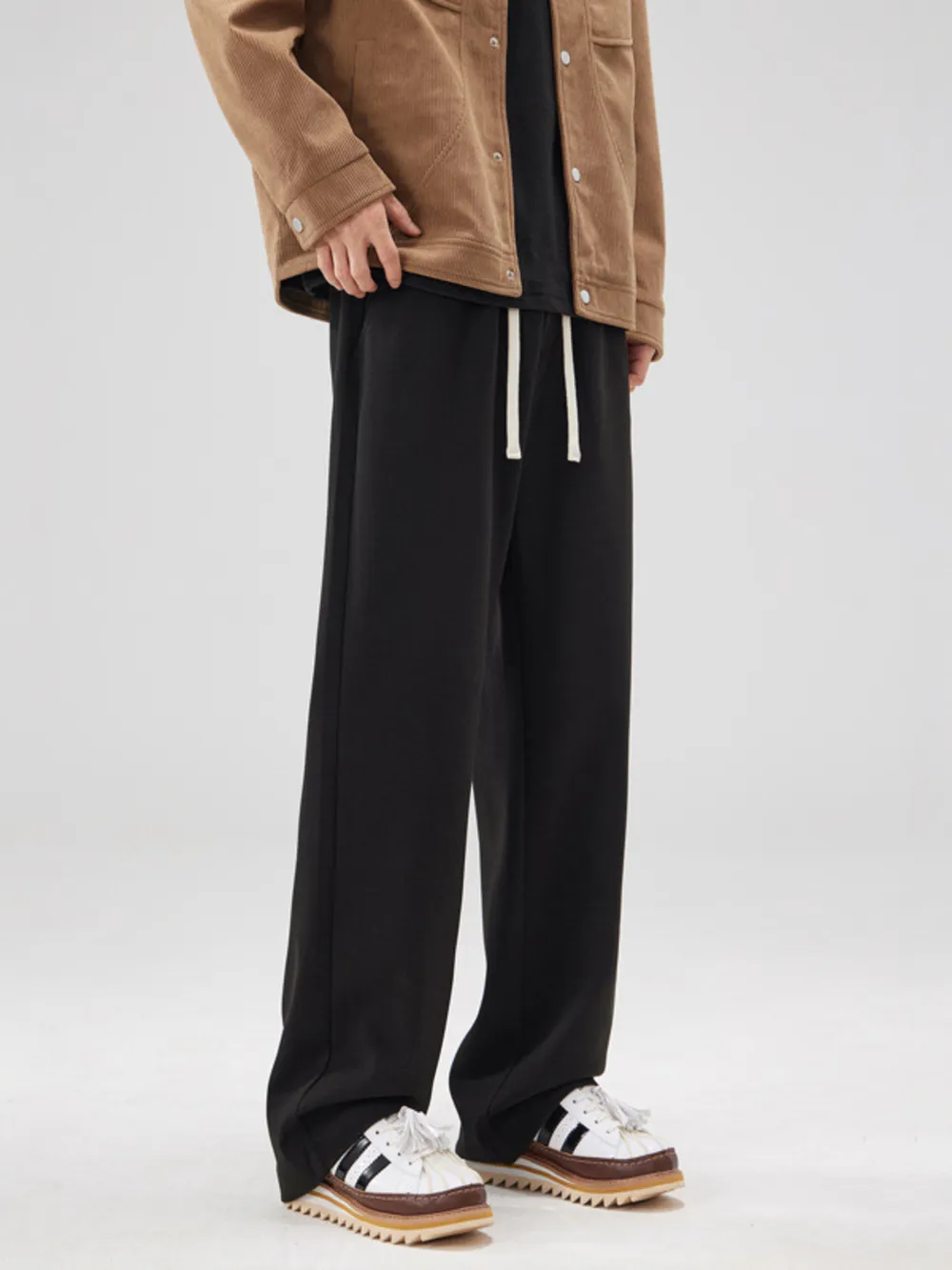 Men's Full Size Relaxed Fit Drawstring Pants Plus Size, image 2